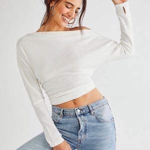 Free People Fuji Thermal tee - worn once. Perfect condition.